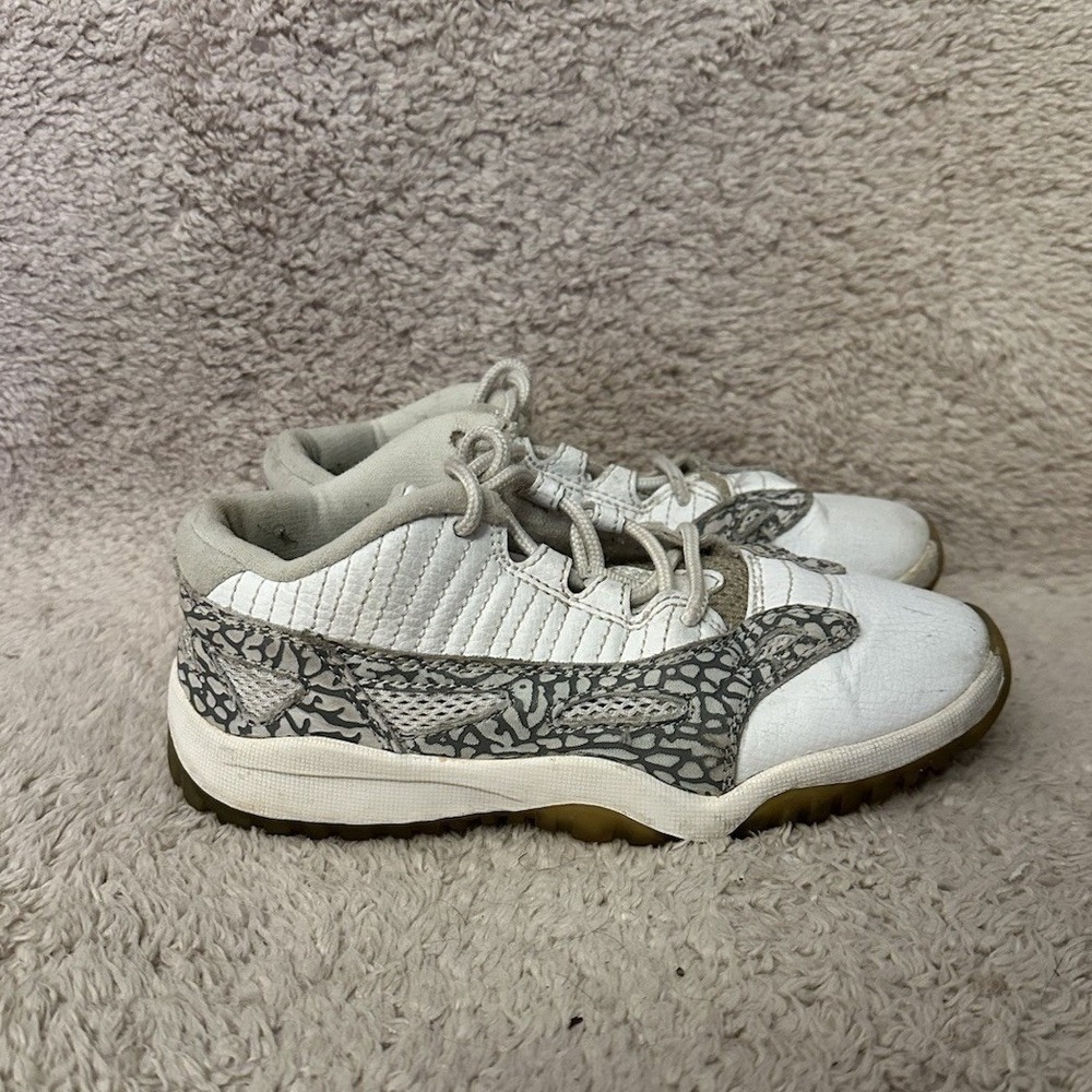 Nike Air Jordan 11 Retro Low TD IE White Elephant Print Toddler Shoes 768875 102